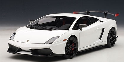 Lamborghini Gallardo LP570 Supertrofeo Stradale White / Bianco Monocerus 1/18 Diecast Car Model by Autoart